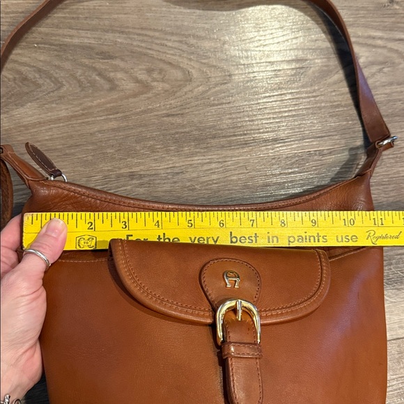 Vintage Etienne Aigner Brown Leather Crossbody Bag - Picture 9 of 15